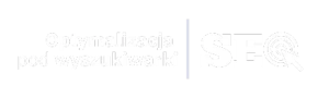 Logo SEO przedstawiające optymalizację stron internetowych pod wyszukiwarki